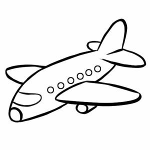 Раскраска рисунок самолет для детей #7 #475021
