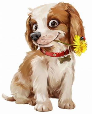 Раскраска рисунок собака для детей #3 #475160