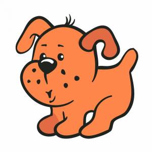Раскраска рисунок собака для детей #30 #475187