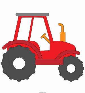 Раскраска рисунок трактор для детей #2 #475265