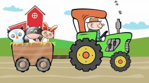Раскраска рисунок трактор для детей #16 #475279