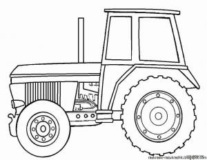 Раскраска рисунок трактор для детей #29 #475292
