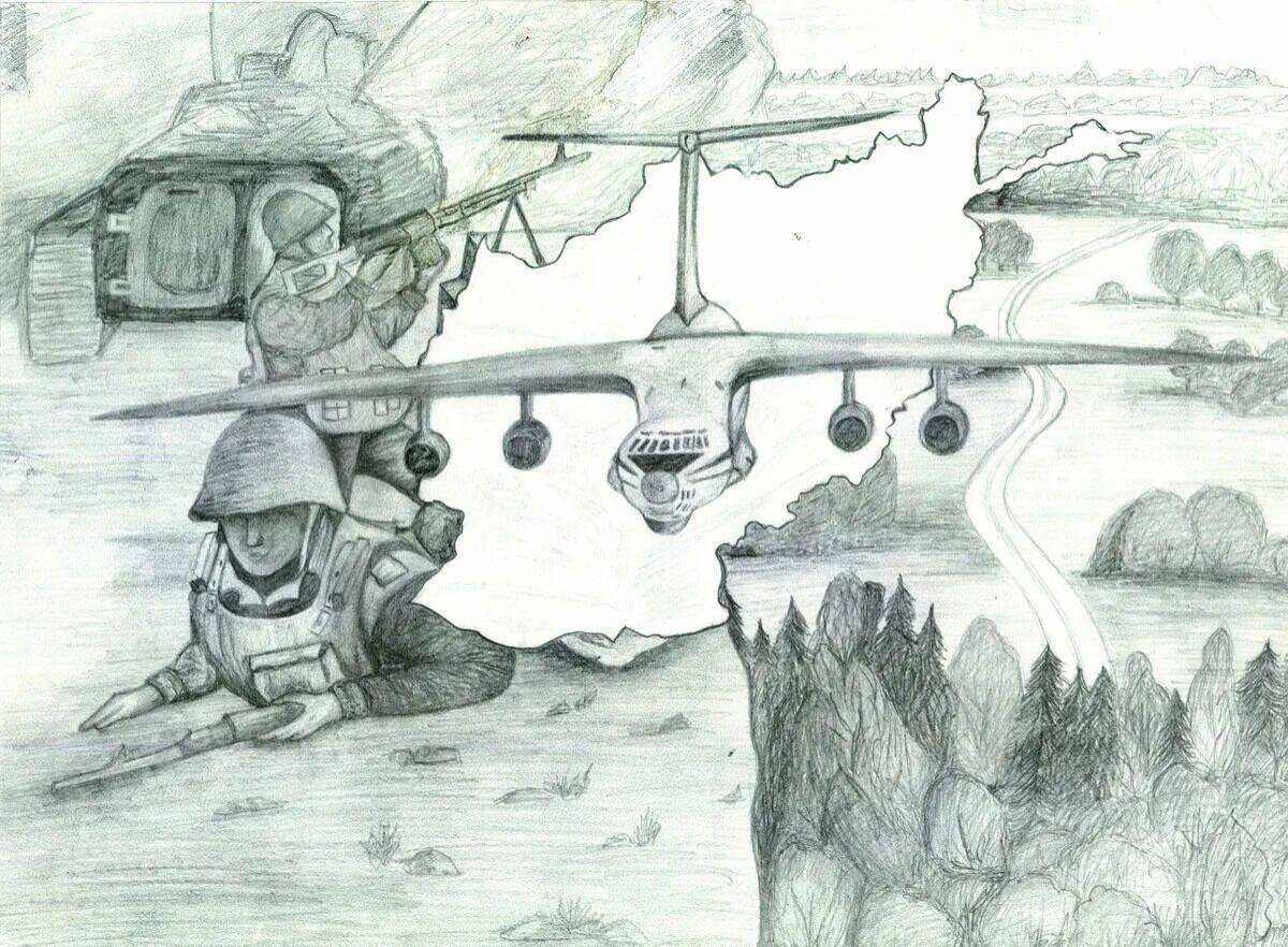 Рисунки военные #21
