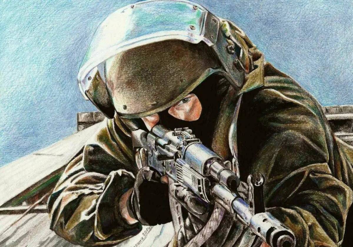Рисунки военные #35