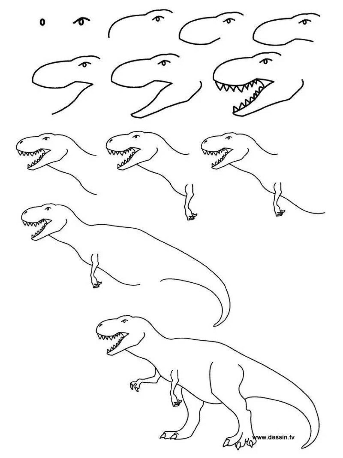 Рисунки динозавров для #12