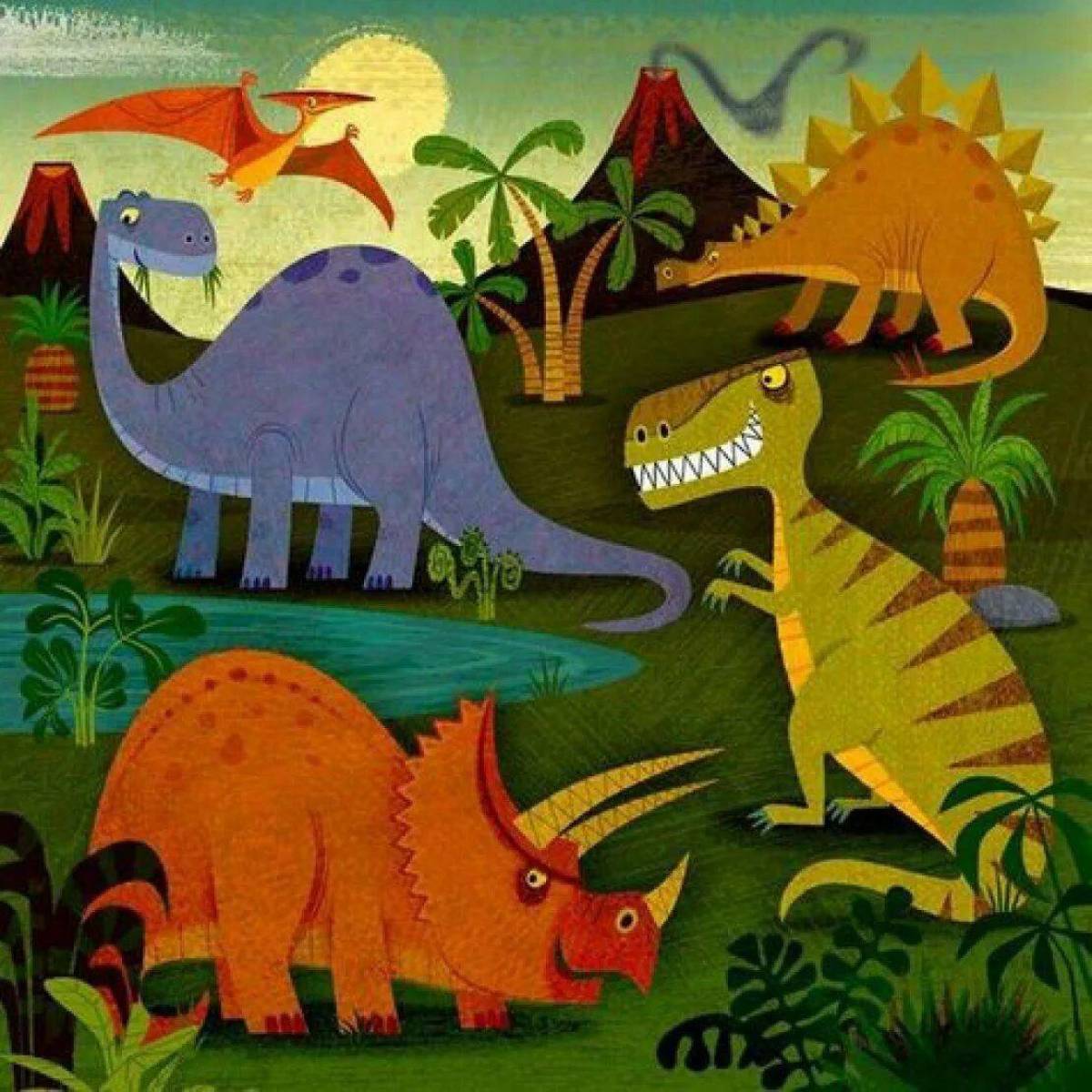 Рисунки динозавров для #30