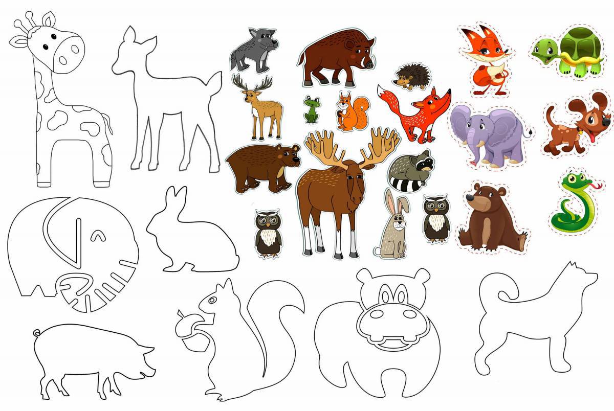Рисунки животных для для детей #32