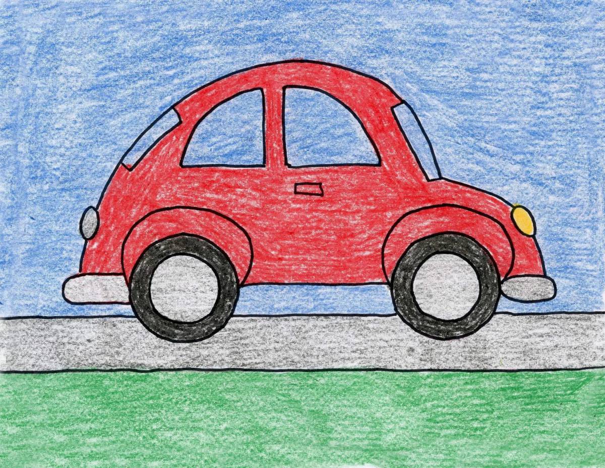Рисунки машин для для детей #2