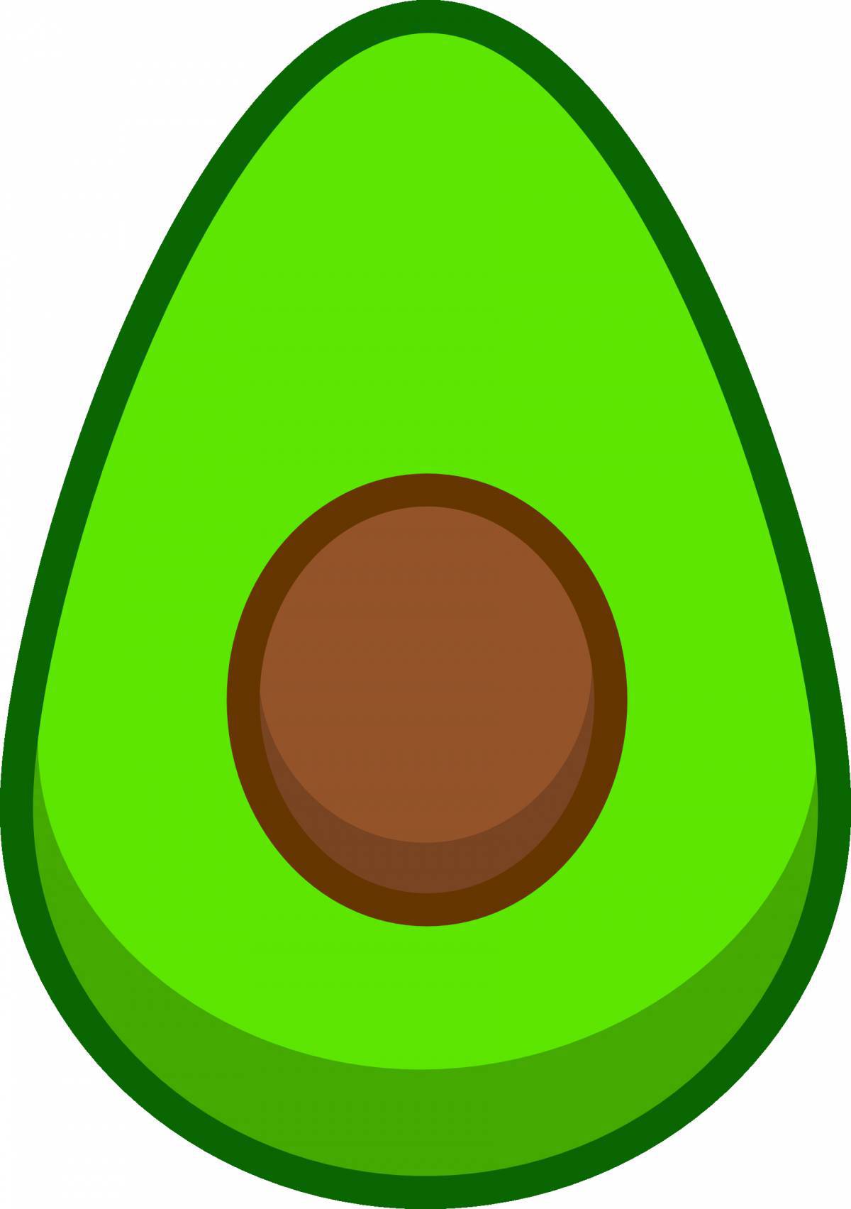Рисунок авокадо #16