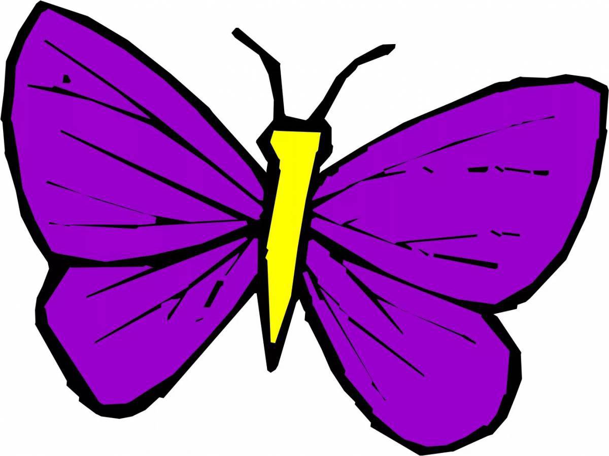 Рисунок бабочка для детей #6