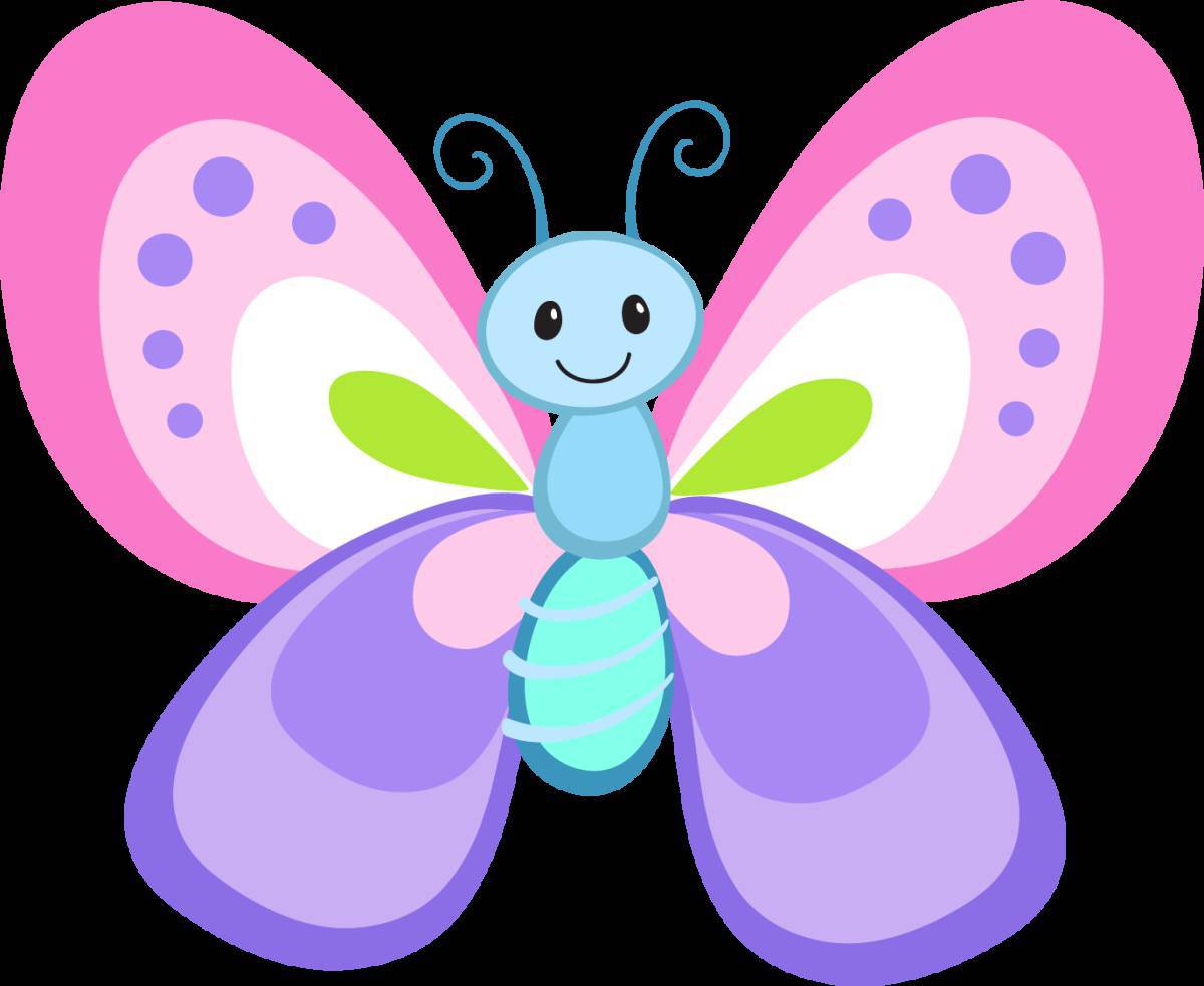Рисунок бабочка для детей #14