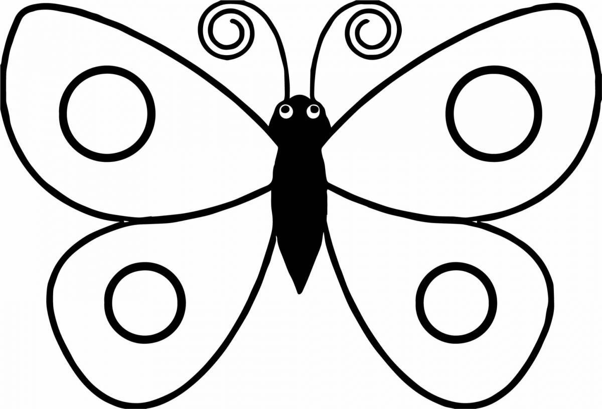 Рисунок бабочка для детей #17