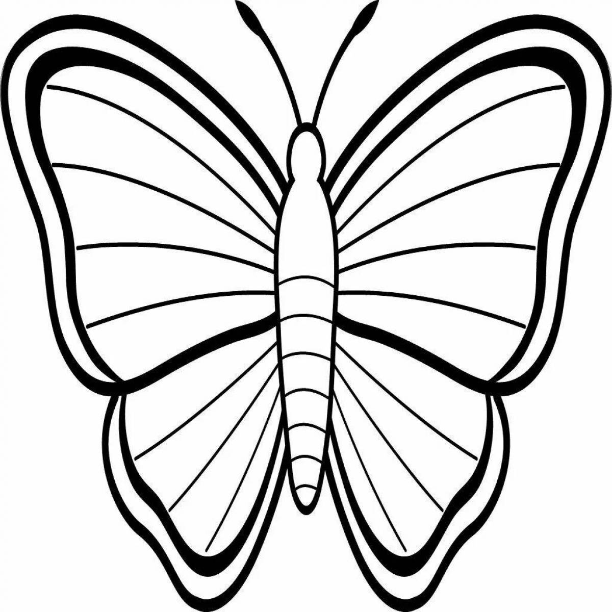Рисунок бабочка для детей #26