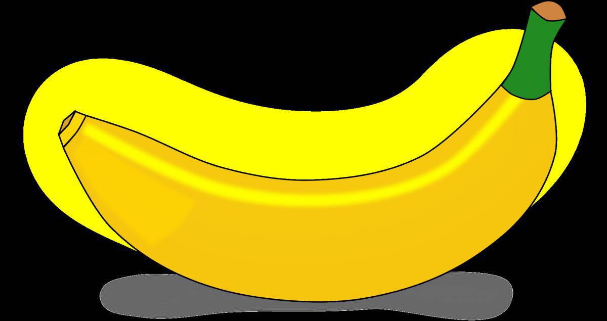 Рисунок банан #4