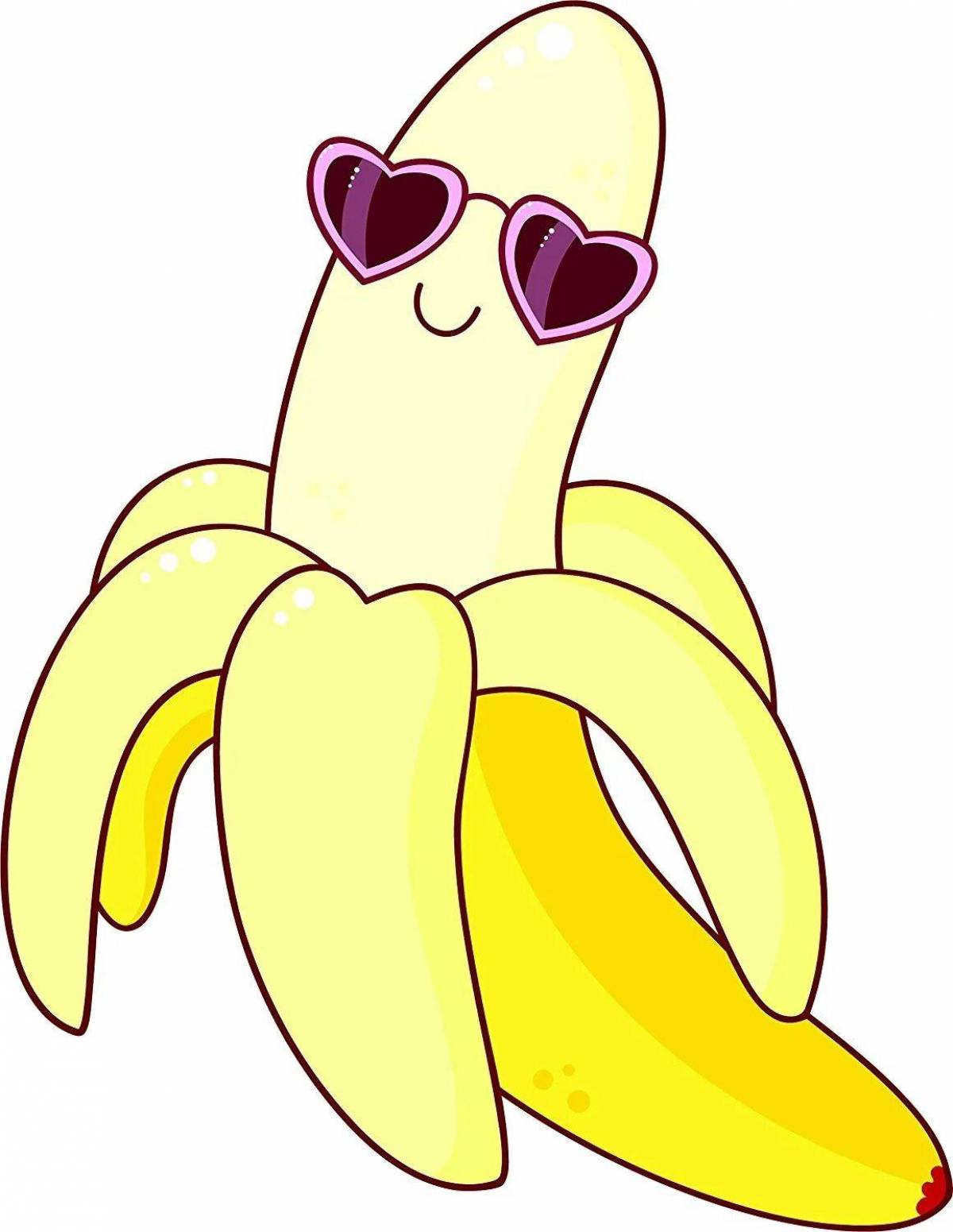 Рисунок банан #8
