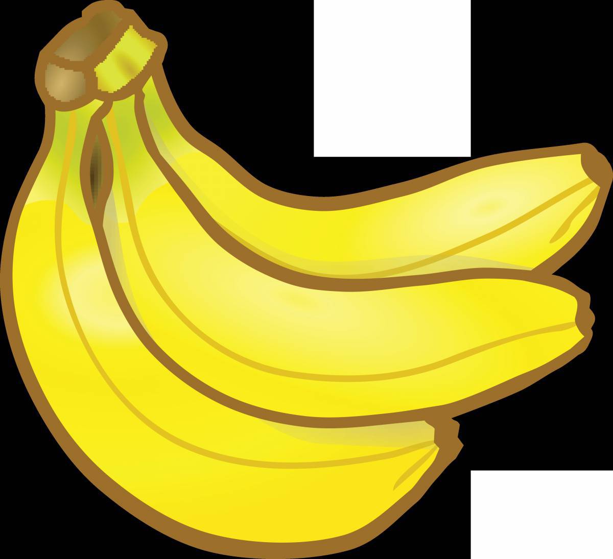 Рисунок банан #9