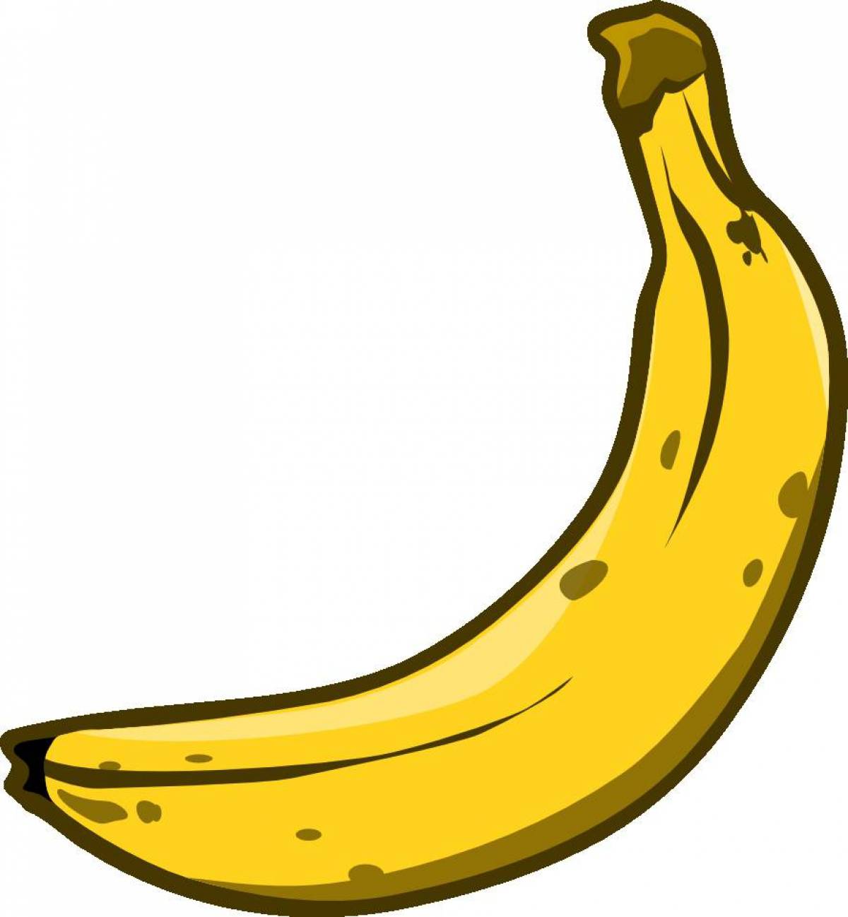 Рисунок банан #15