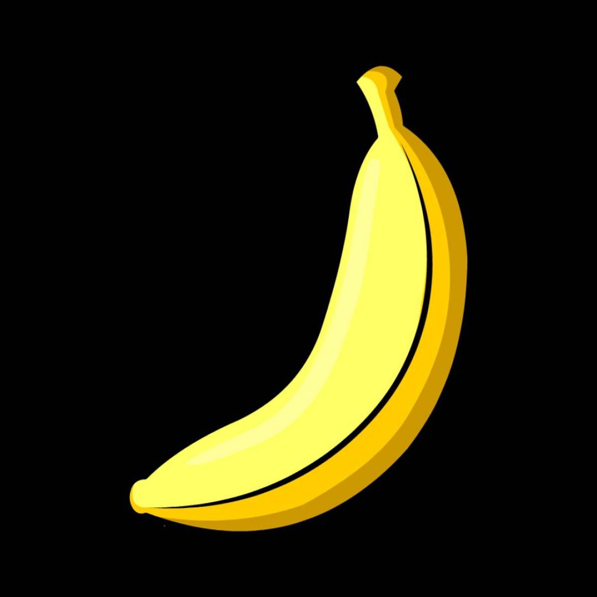 Рисунок банан #17