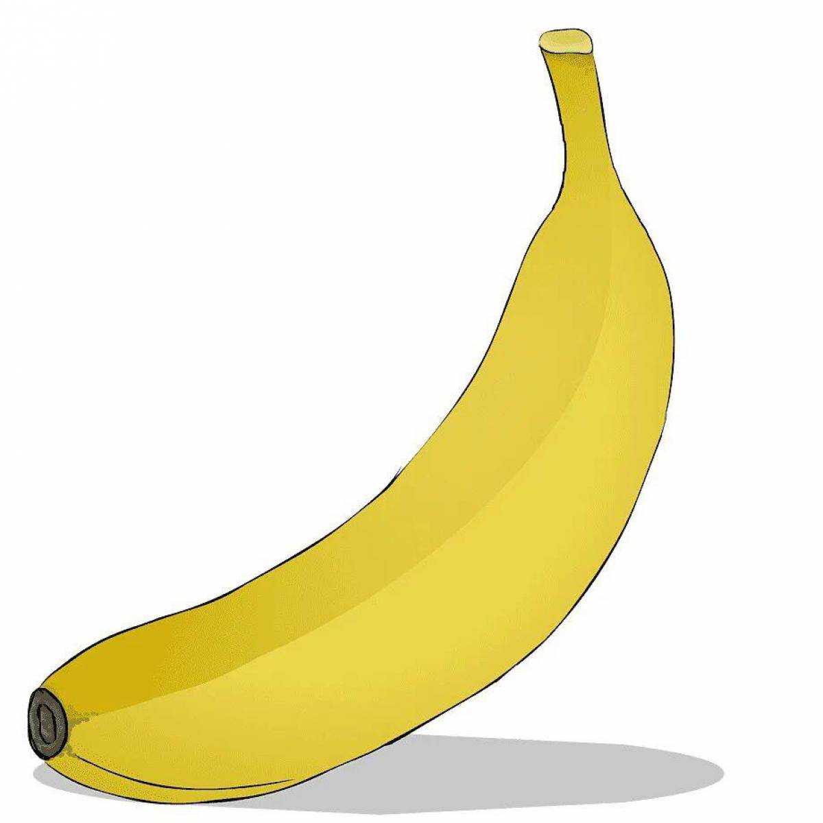 Раскраски банан, Раскраска банан для детей Фрукты.