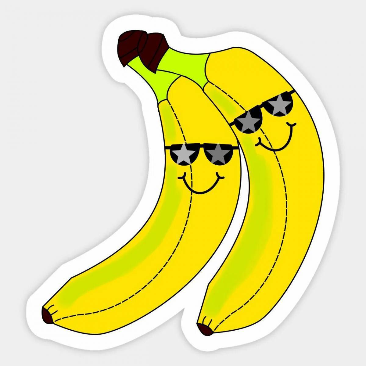 Рисунок банан #26