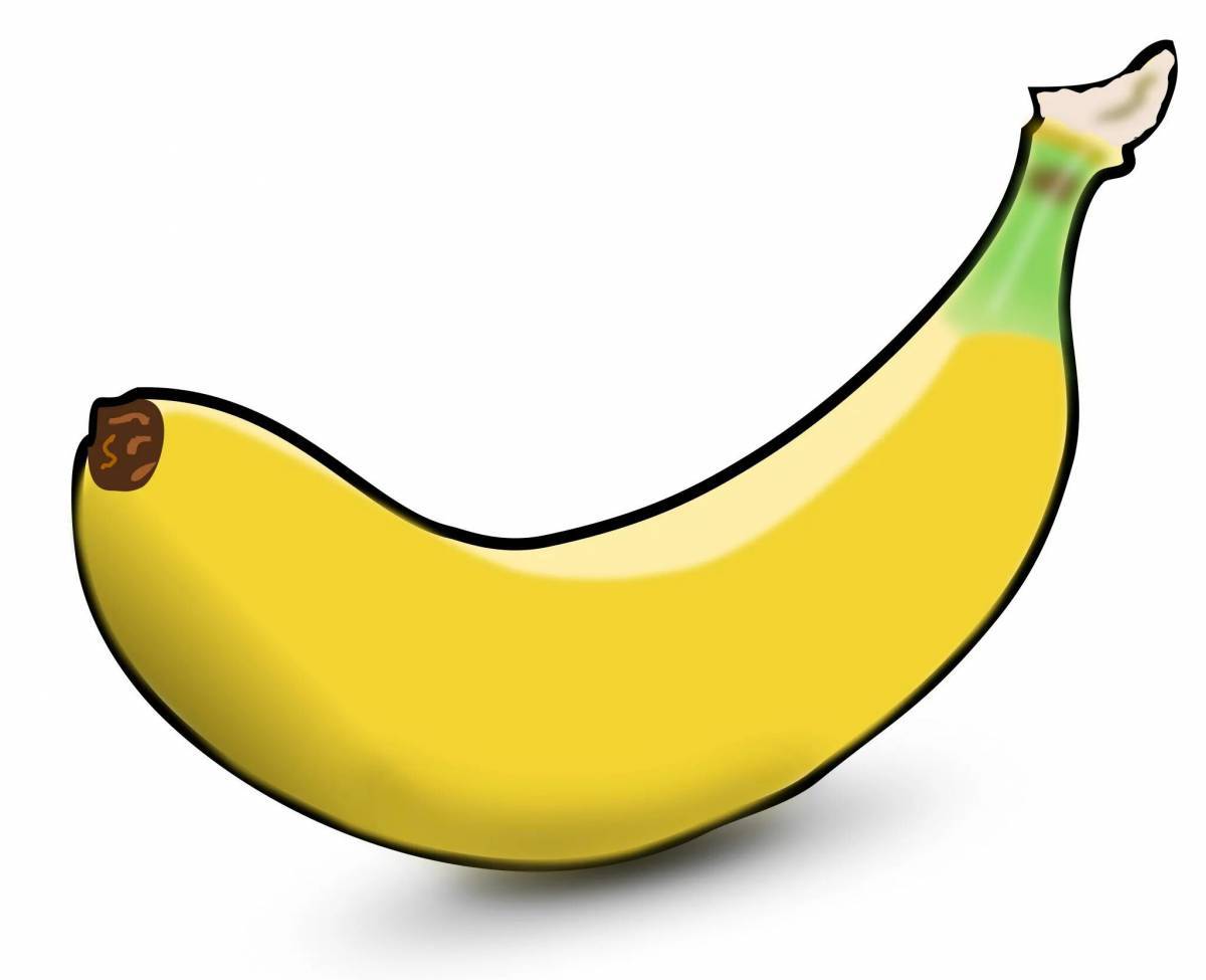 Рисунок банан #27