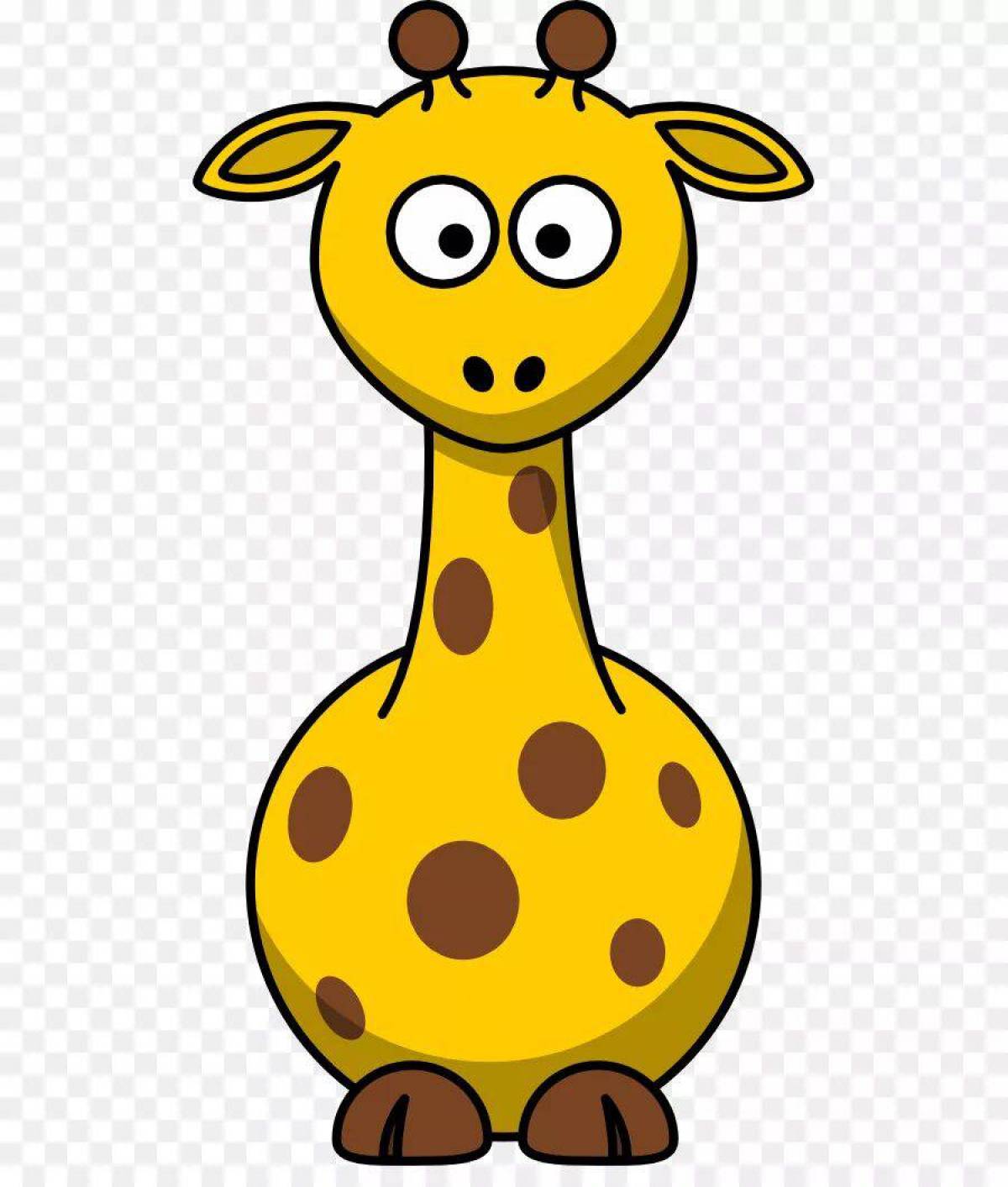 Рисунок жираф для детей #9