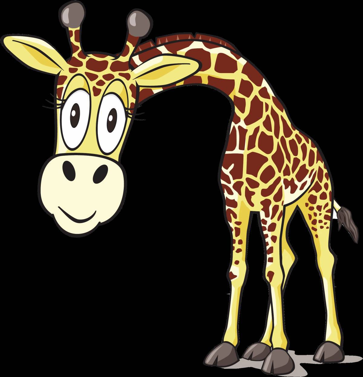 Рисунок жираф для детей #12