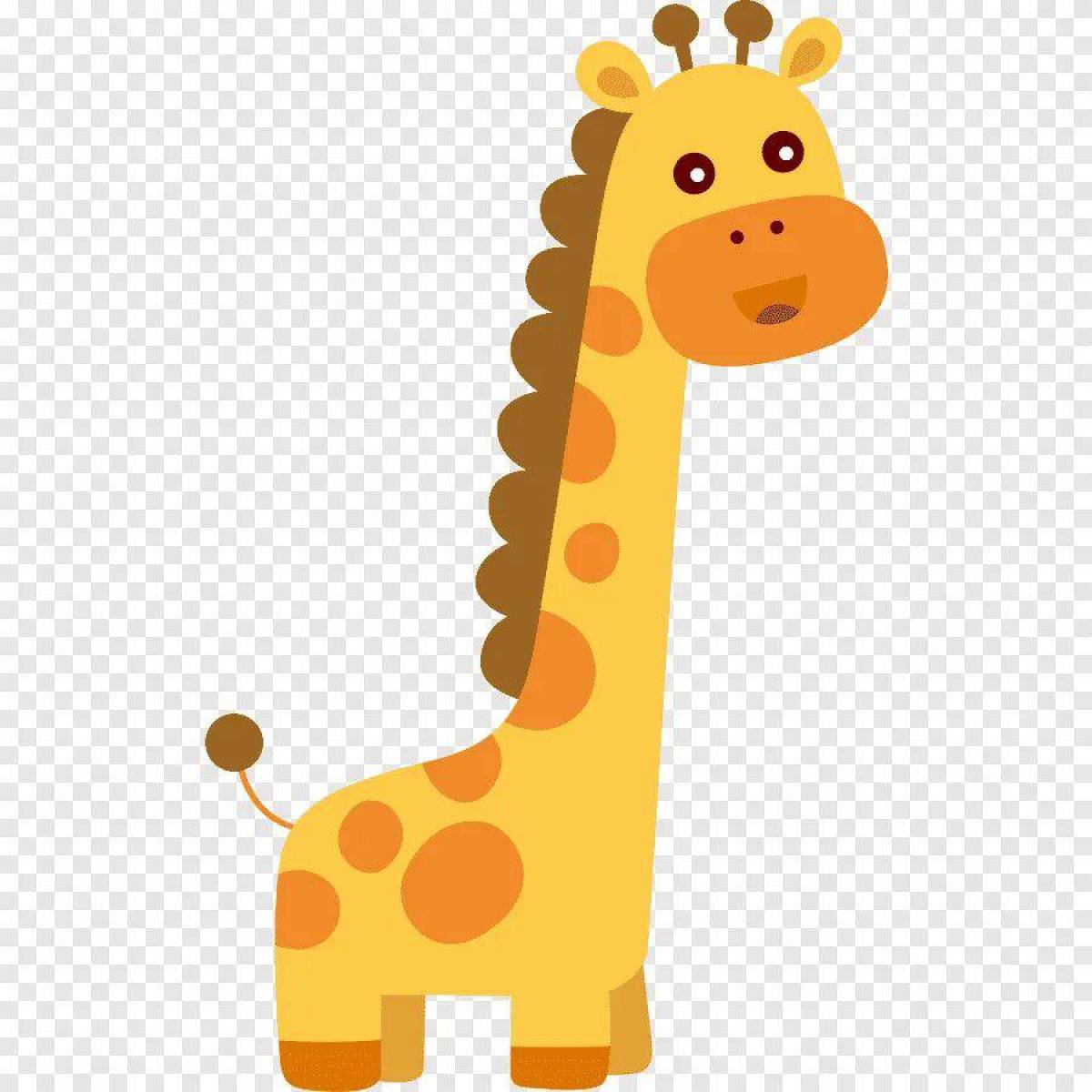 Рисунок жираф для детей #15