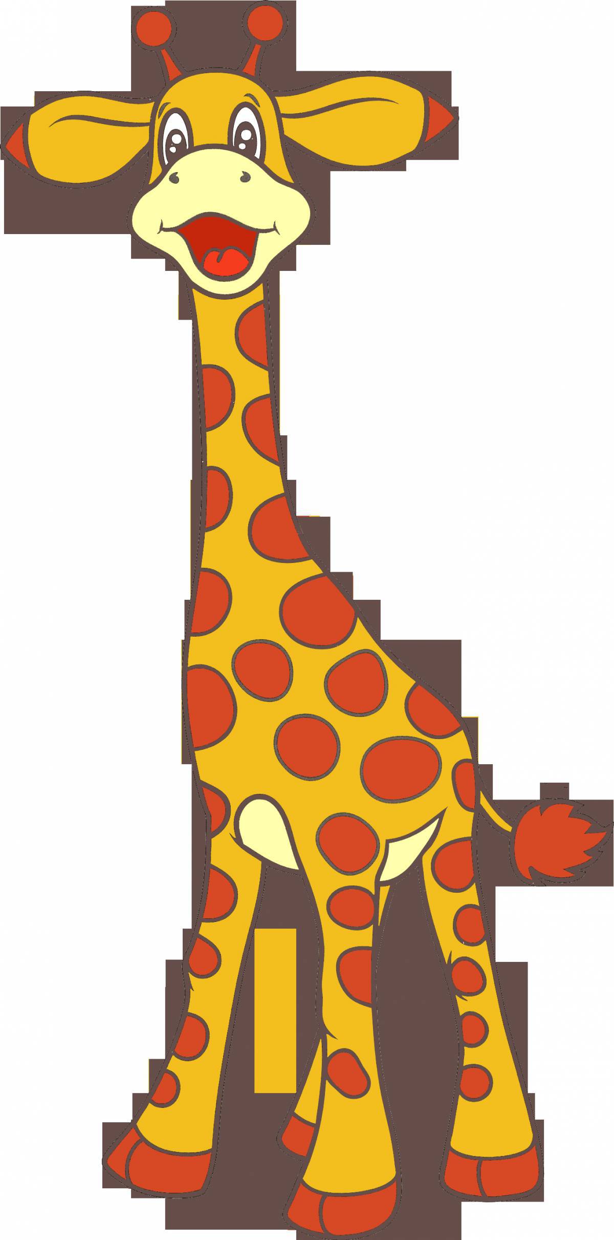 Рисунок жираф для детей #18