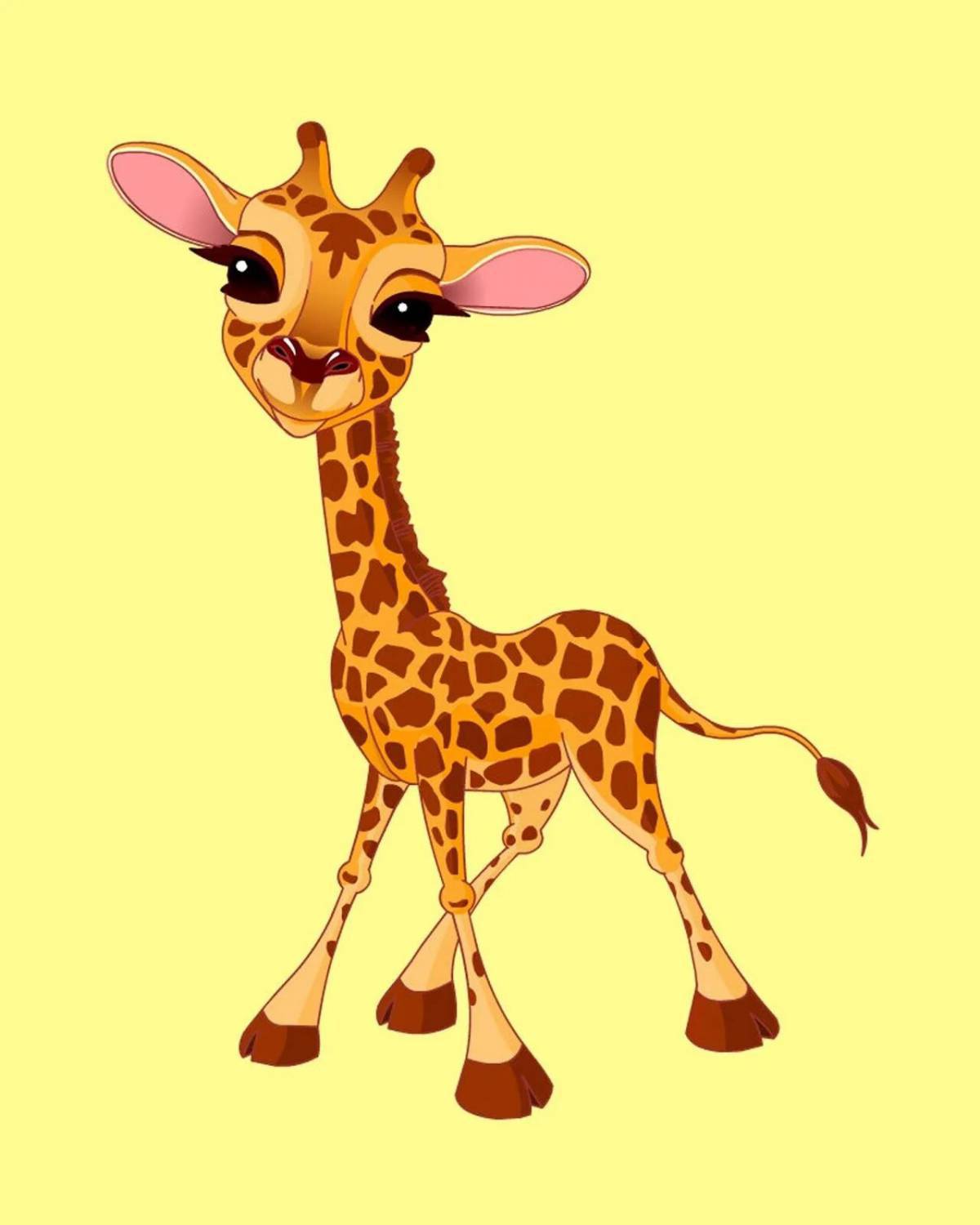 Рисунок жираф для детей #19