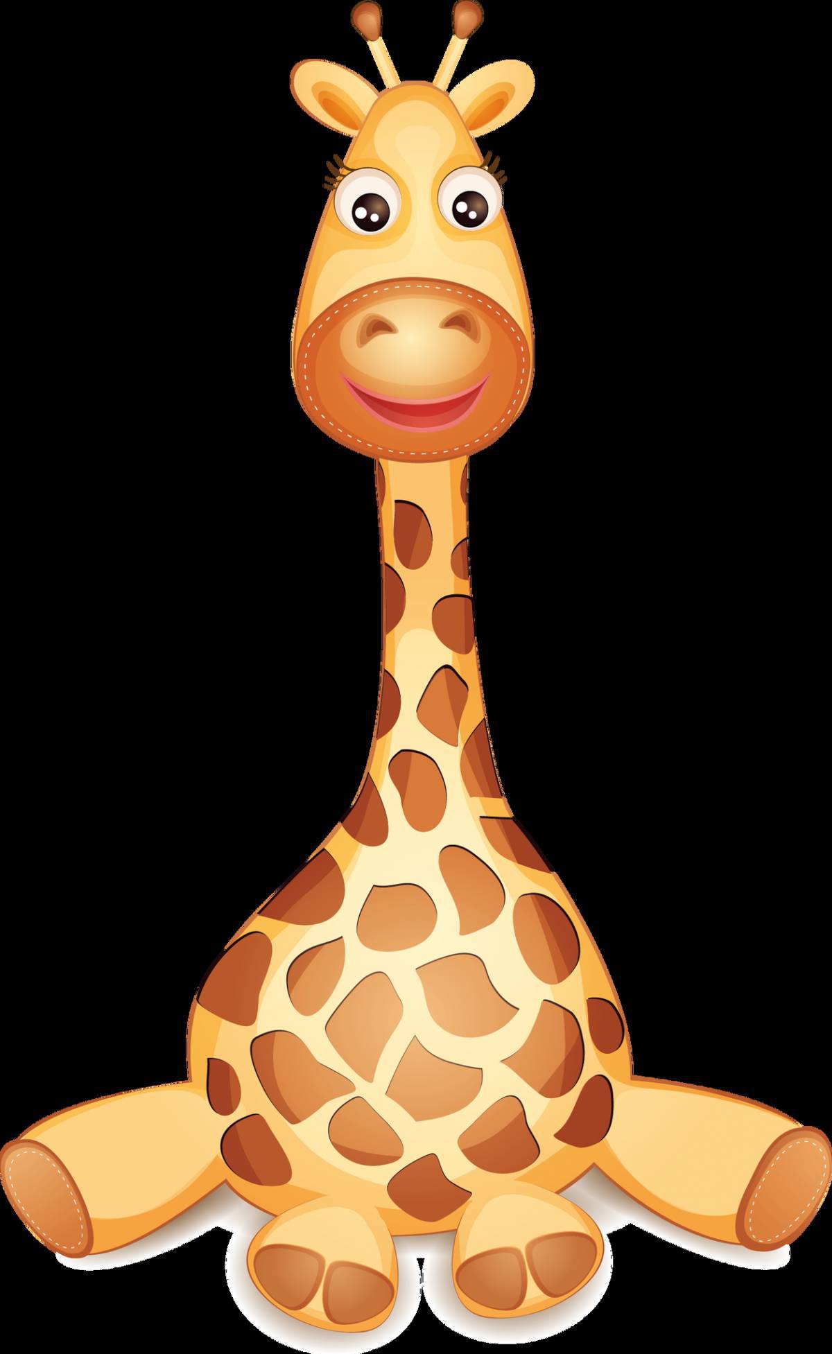 Рисунок жираф для детей #29