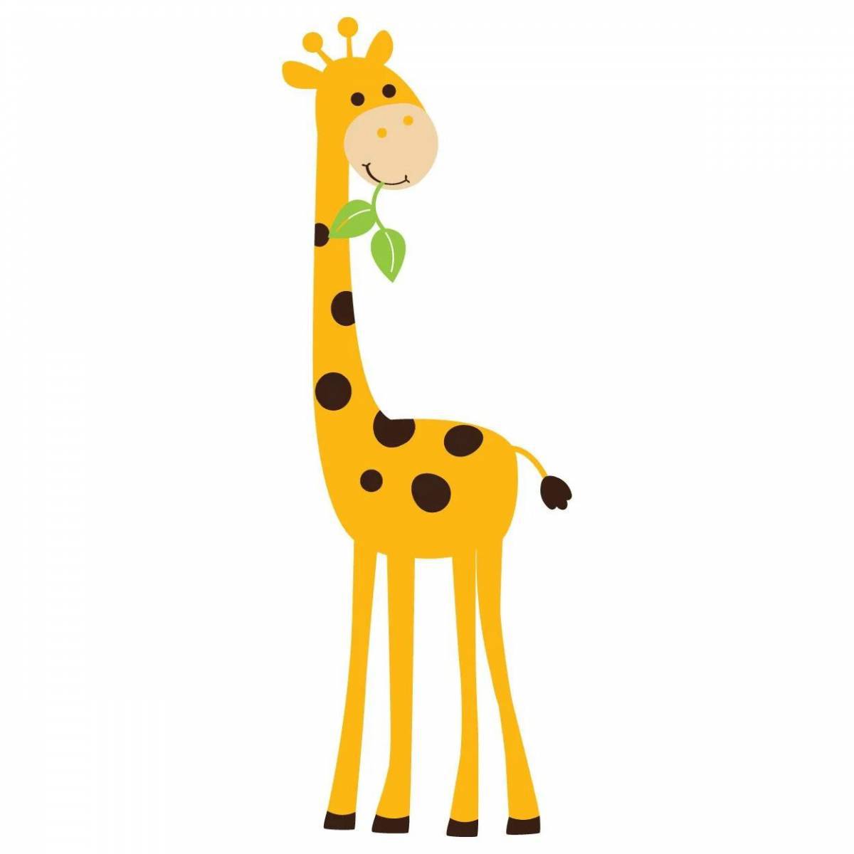 Рисунок жираф для детей #30