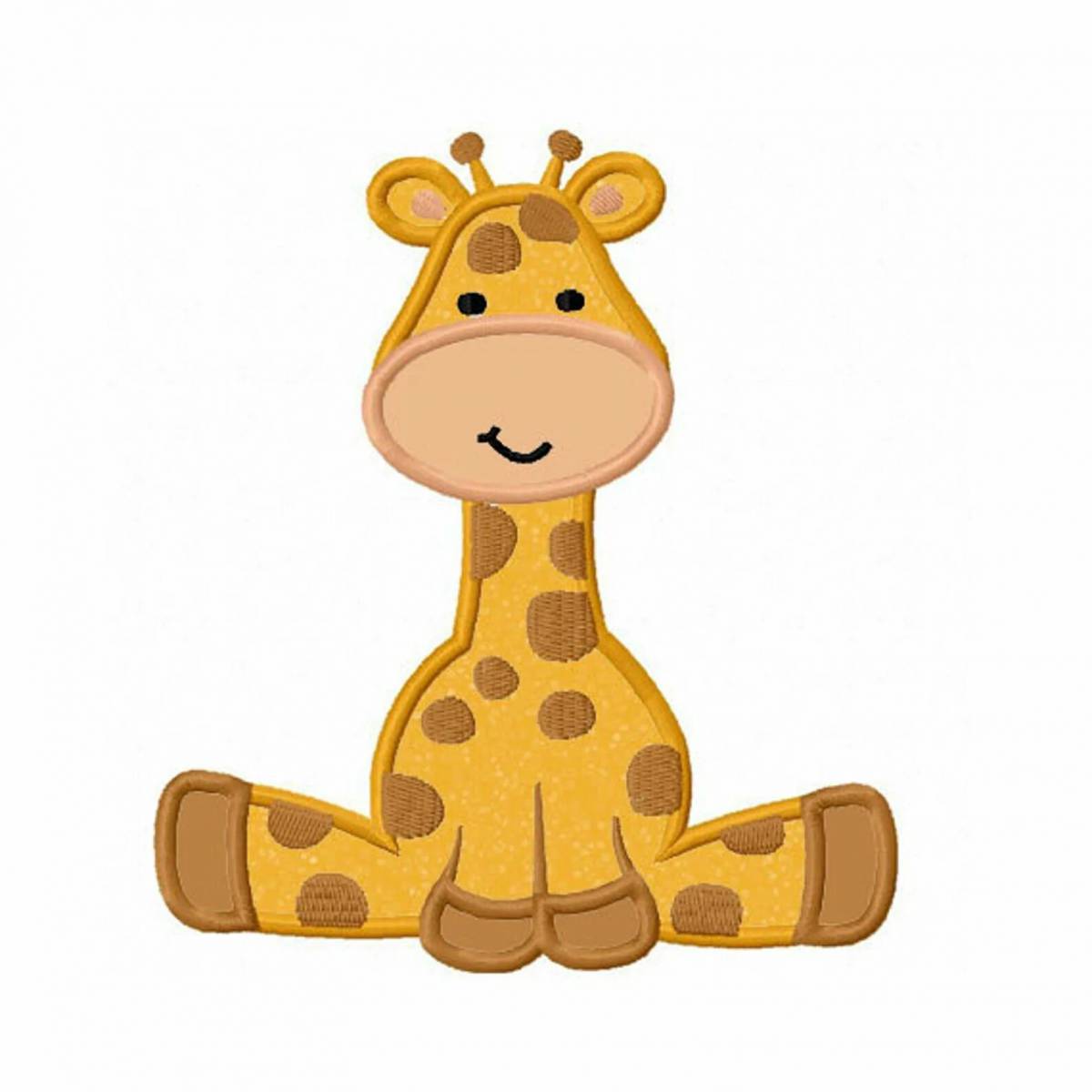 Рисунок жираф для детей #36