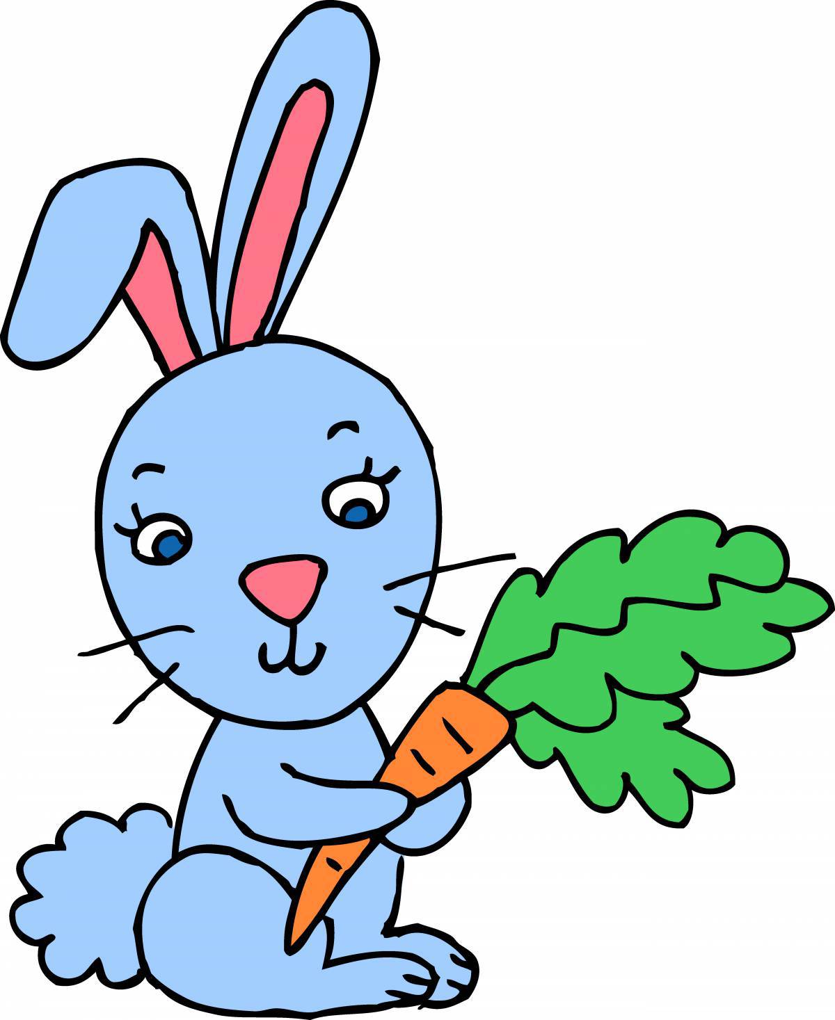 Рисунок заяц для детей #32