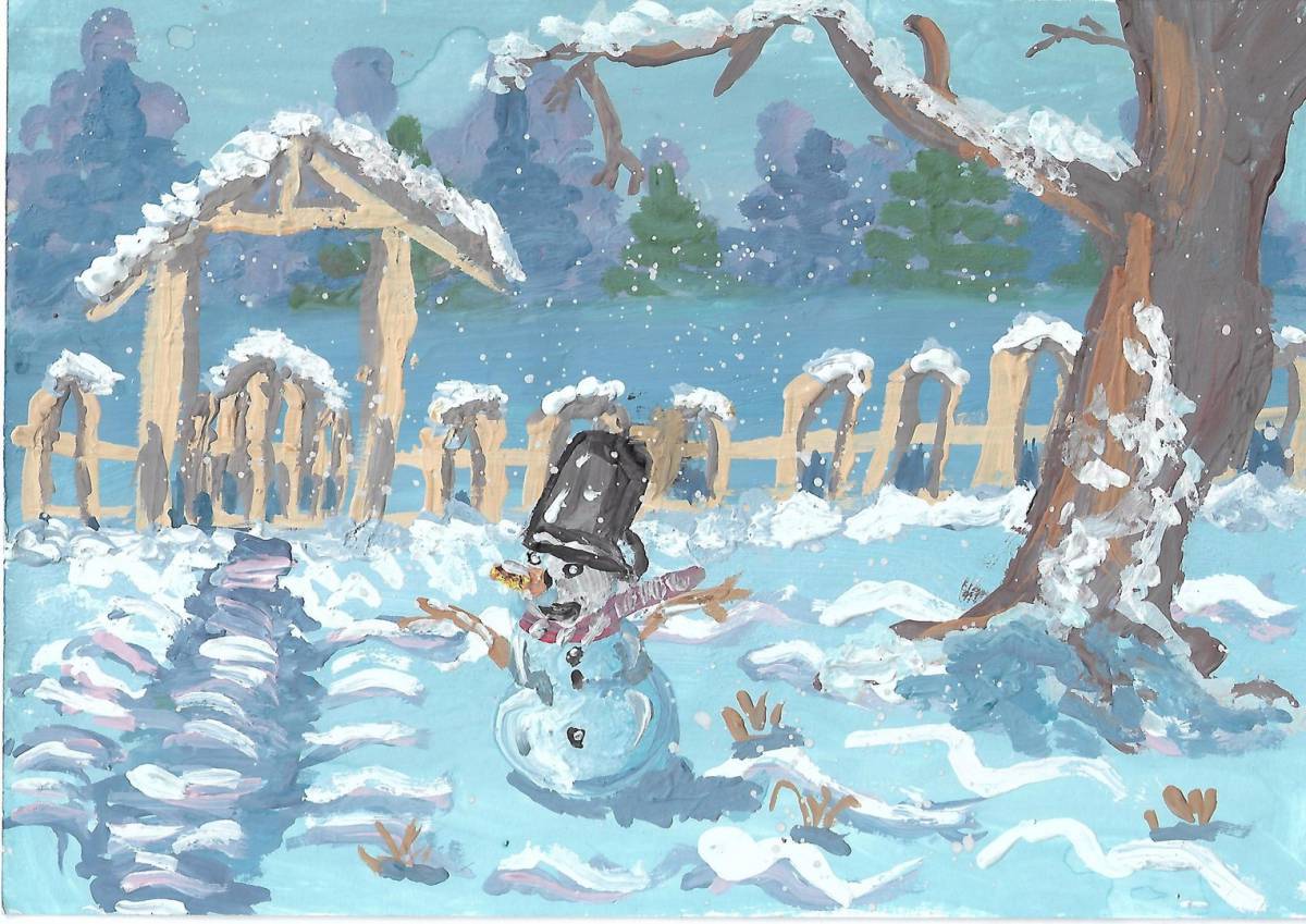 Рисунок зима #26