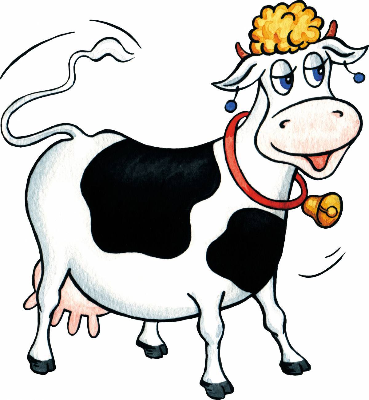 Рисунок корова для детей #3