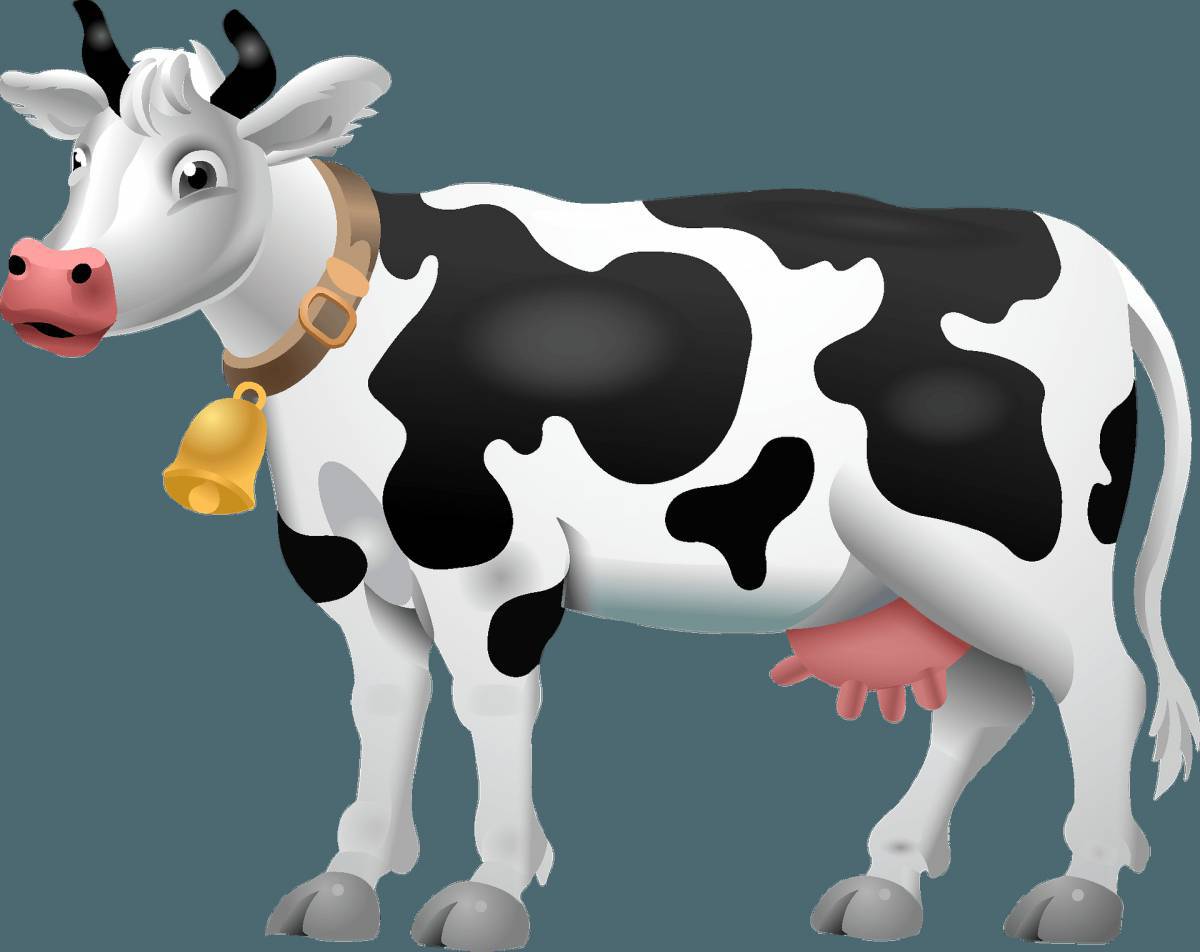 Рисунок корова для детей #21