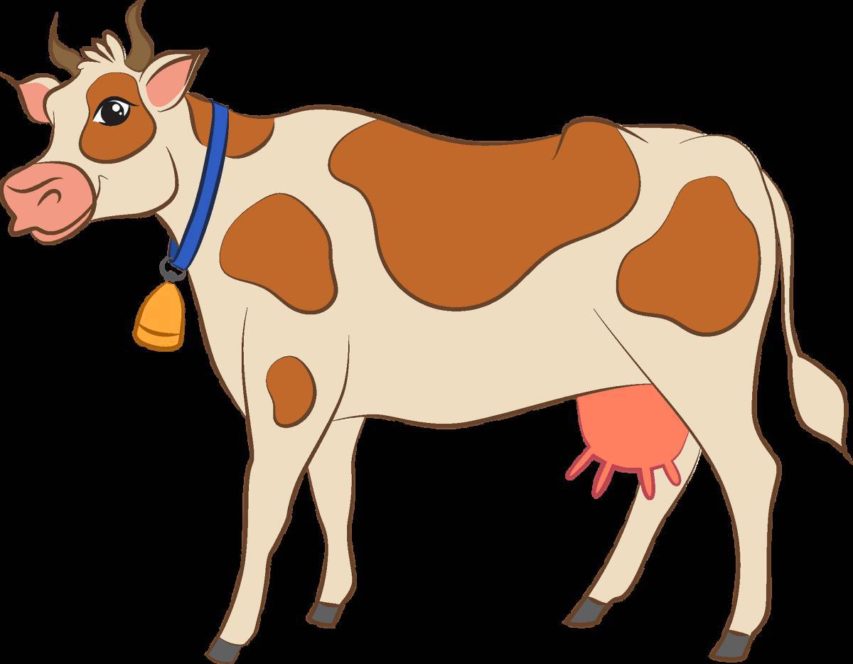 Рисунок корова для детей #37