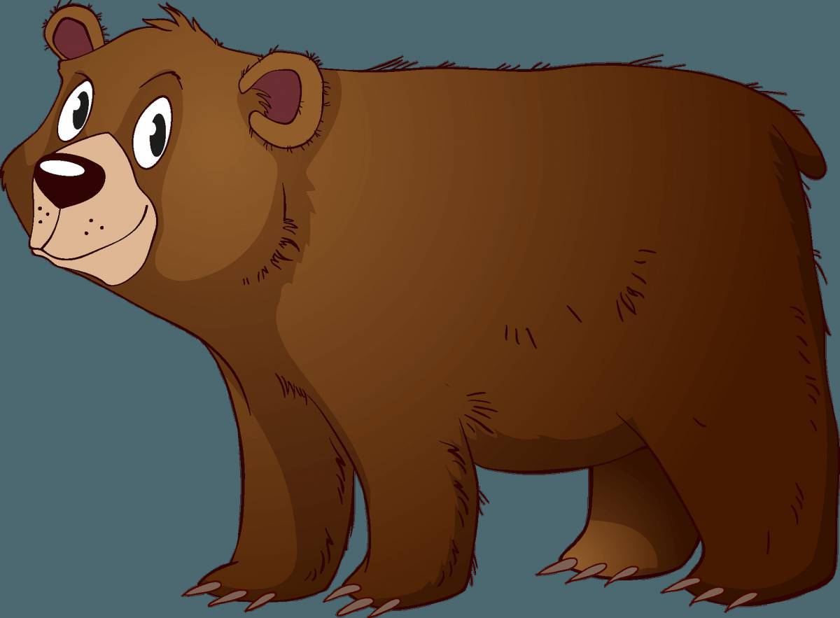Рисунок медведь для детей #3