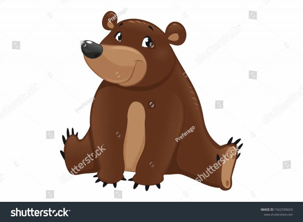 Рисунок медведь для детей #4