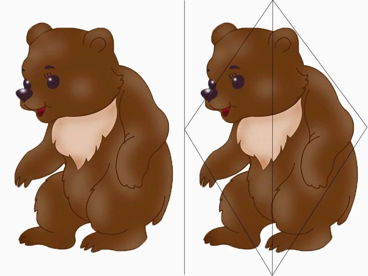 Рисунок медведь для детей #18