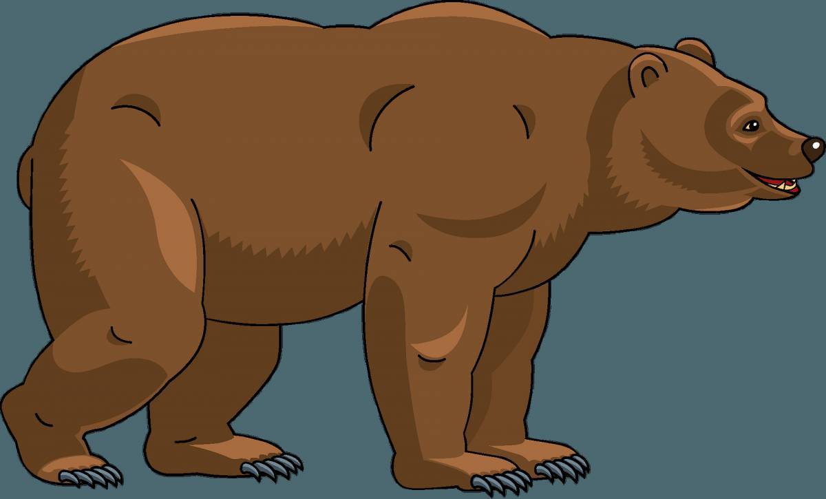 Рисунок медведь для детей #36