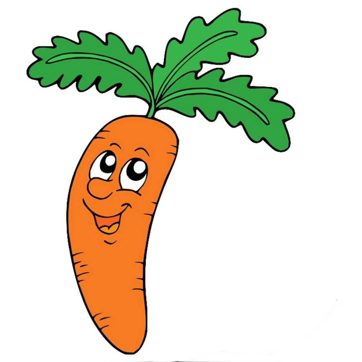 Рисунок морковка #4