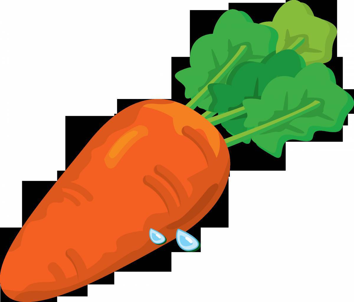 Рисунок морковка #5