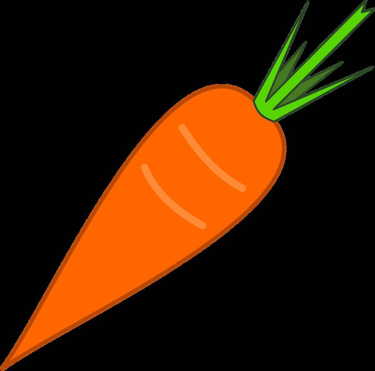 Рисунок морковка #7
