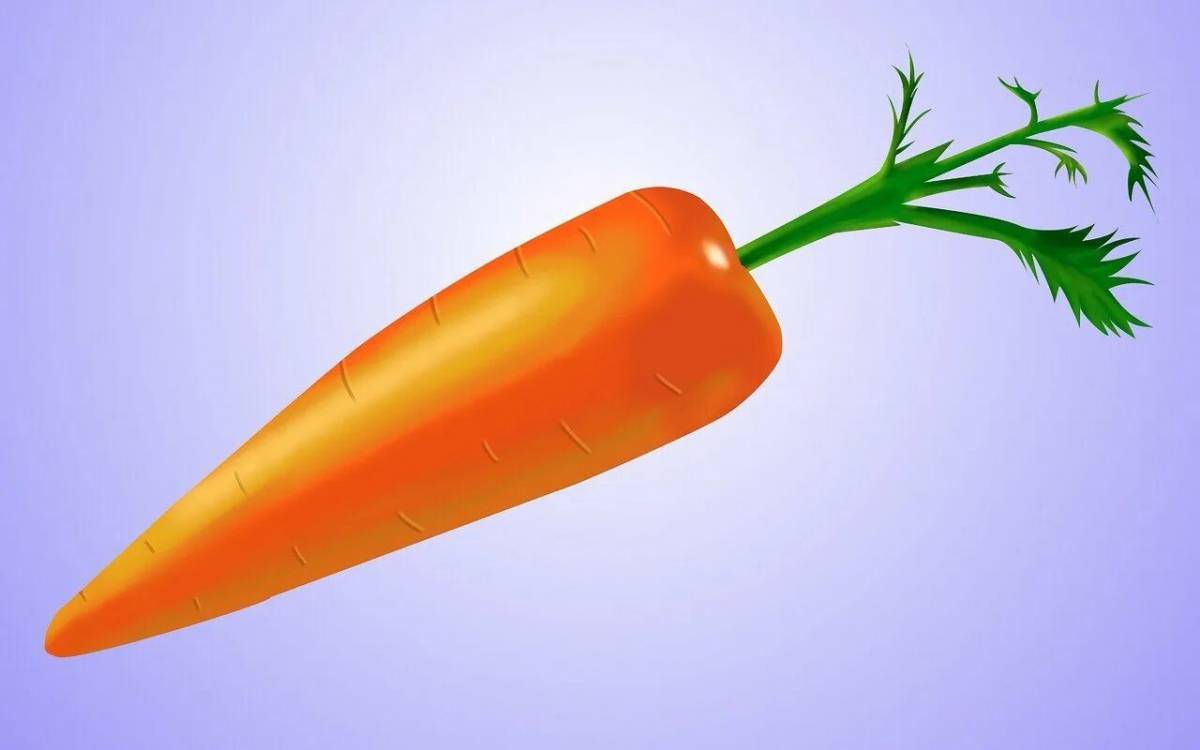 Рисунок морковка #14
