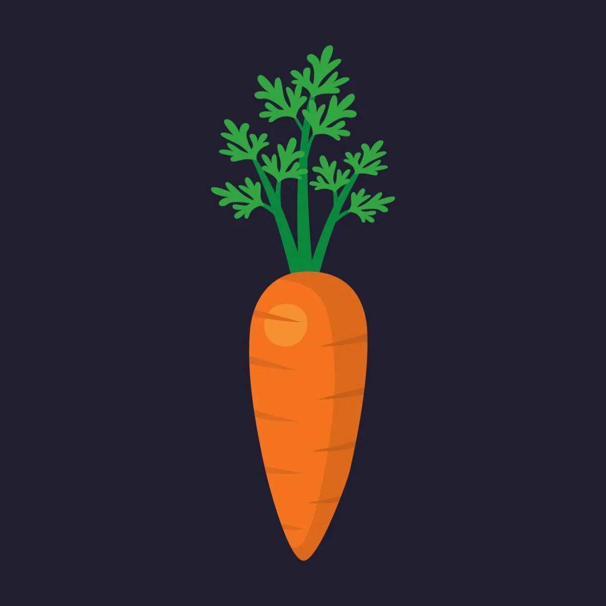 Рисунок морковка #25