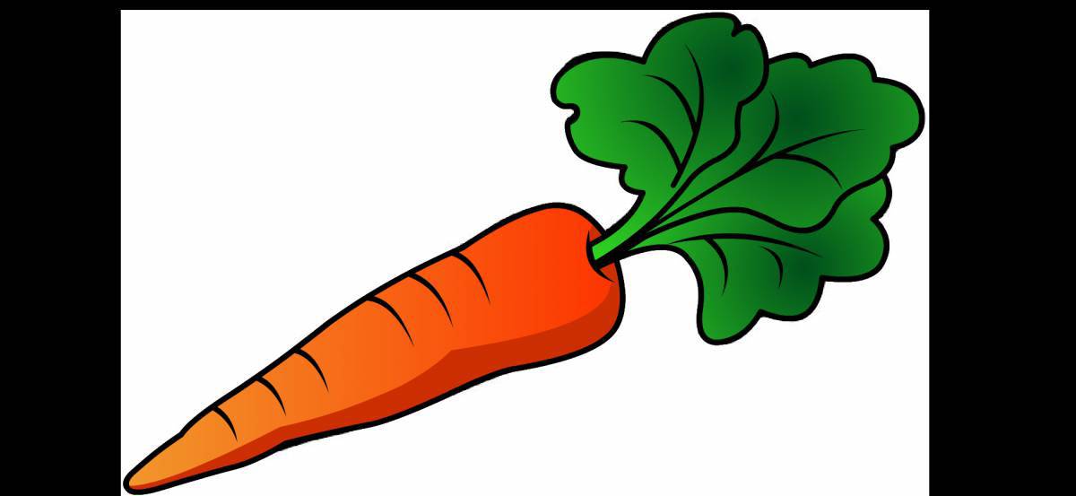 Рисунок морковка #33