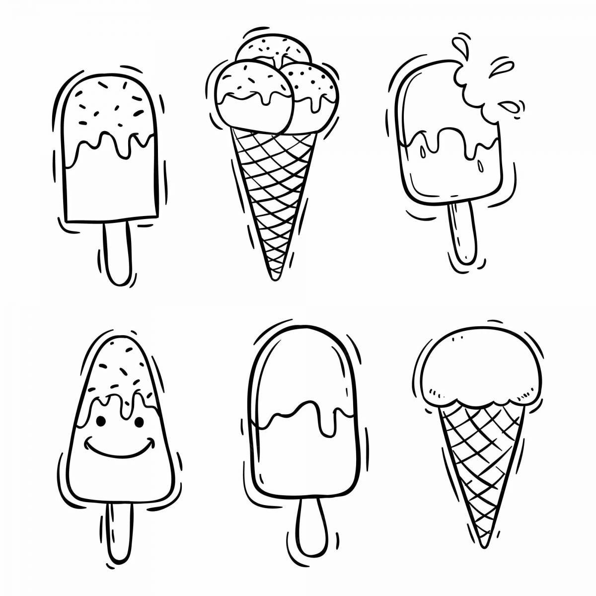 Рисунок мороженое #5