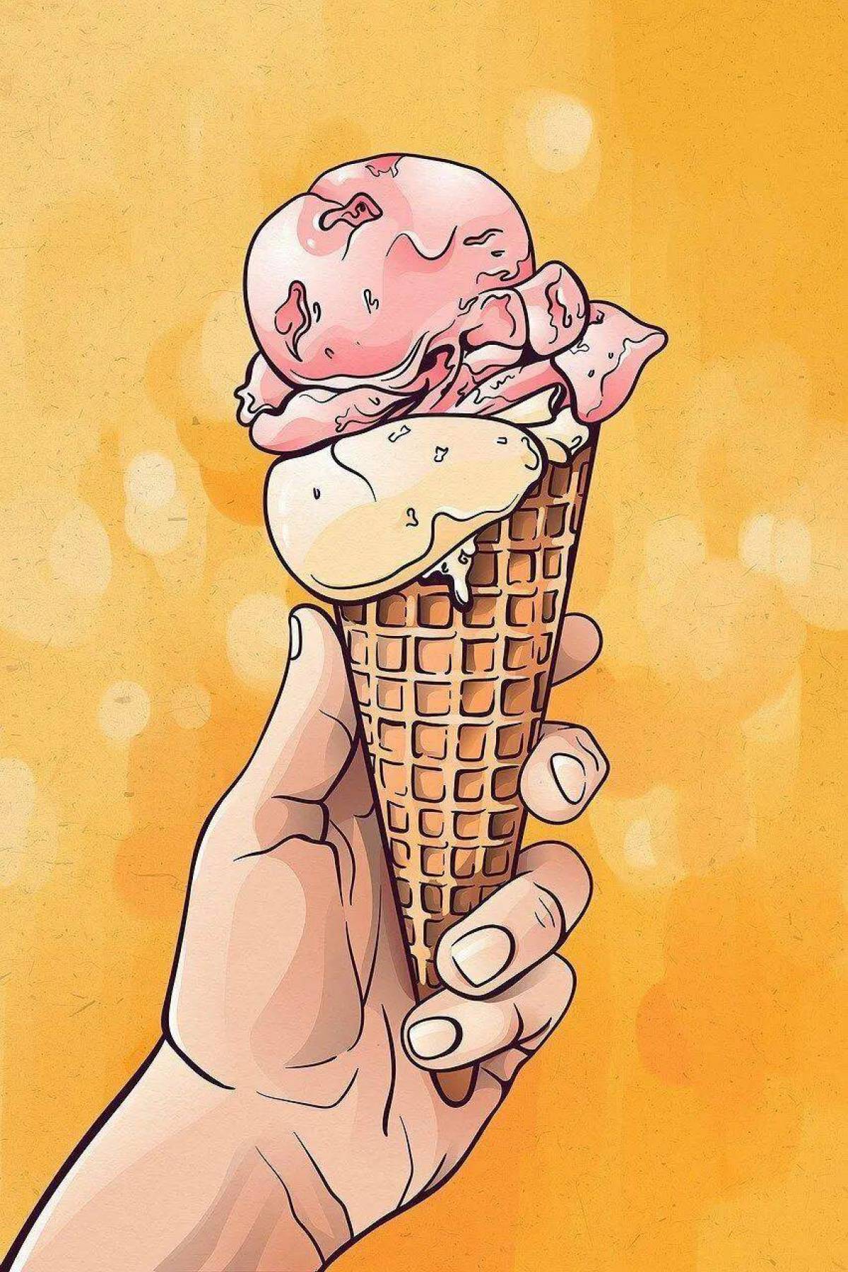 Рисунок мороженое #16